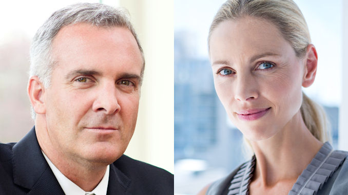 Successful Business Man and Woman businessman, businesswoman, success, income, facial appearance